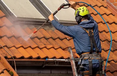 Démoussage et hydrofuge de toiture à Broxeele